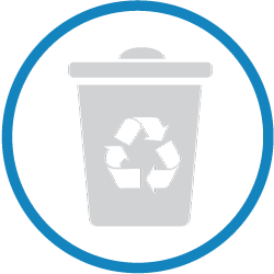 Poubelle de recyclage