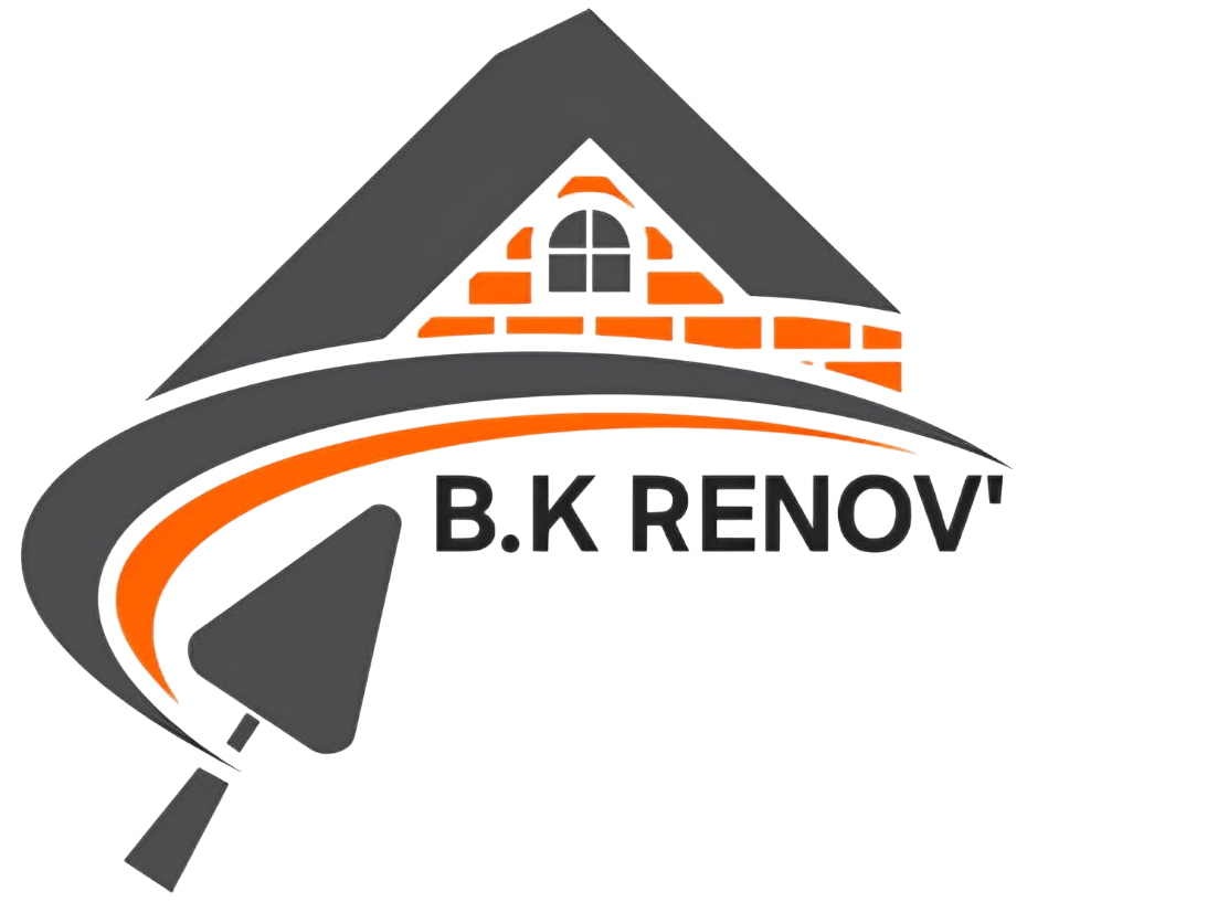 Un logo pour une entreprise appelée bk renov