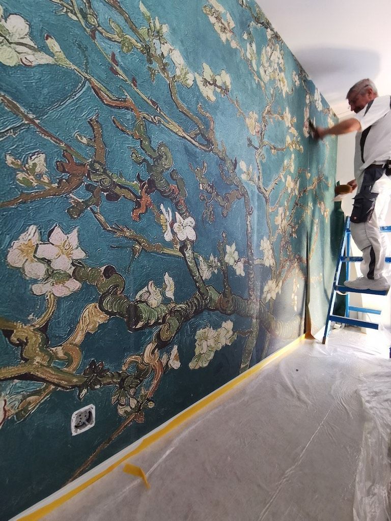 florale Wandgestaltung durch die Casa Maler GmbH