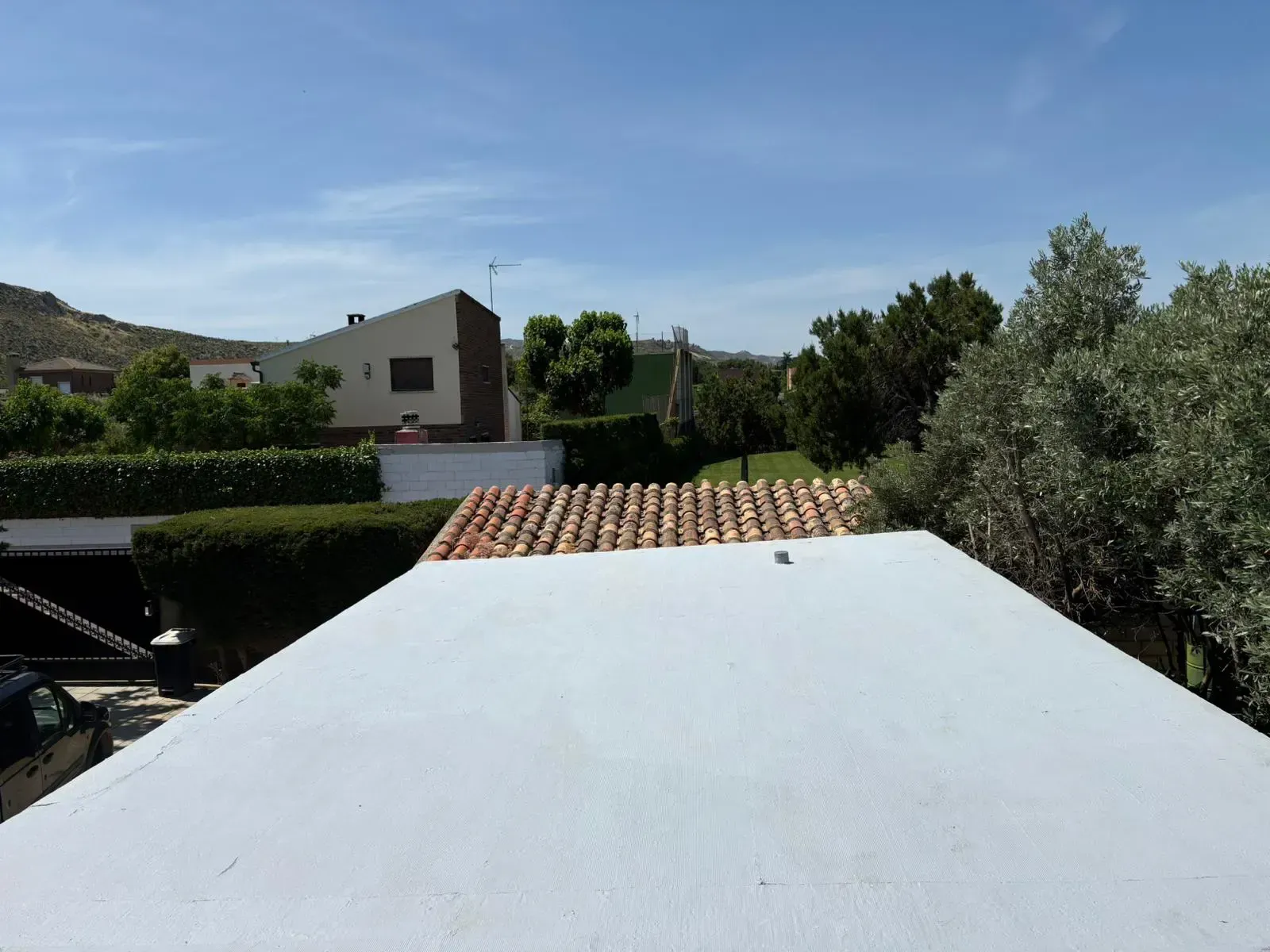 Trabajo terminado de arreglo de fachada.