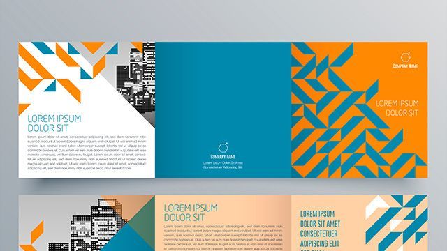 Brochure type colorée