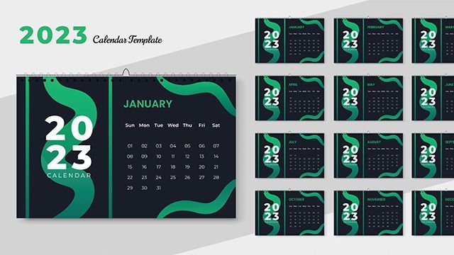 Exemple de calendrier personnalisé