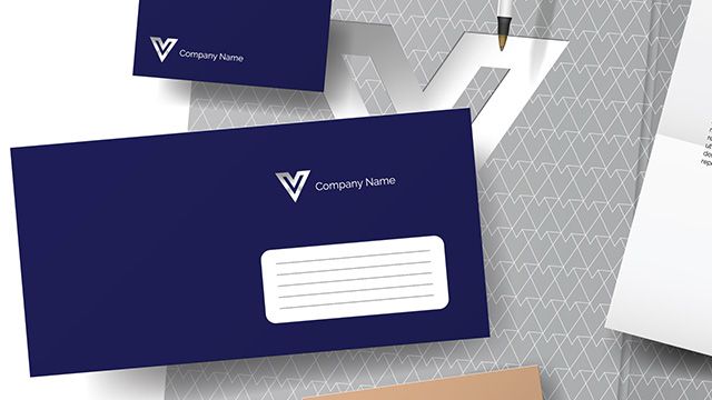 Enveloppes personnalisées bleues