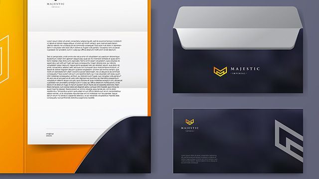 Enveloppes personnalisées bleu nuit