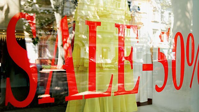 Focus sur devanture d'une boutique