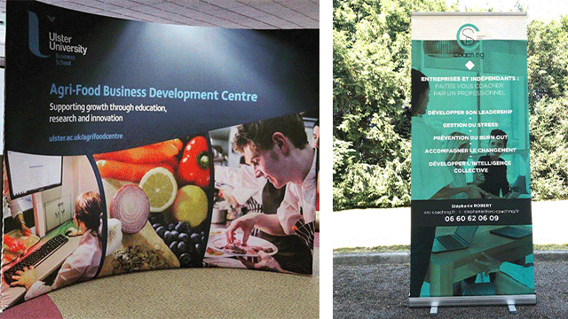 Mur d'images et enrouleur