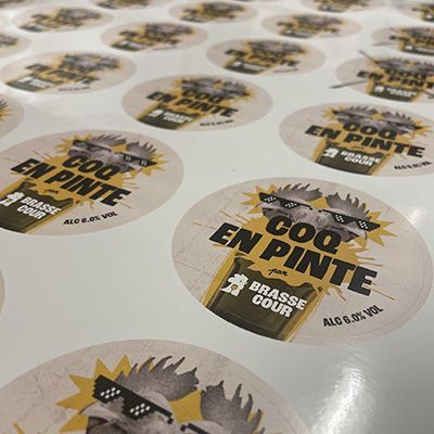 Autocollants pour bouteilles de bière