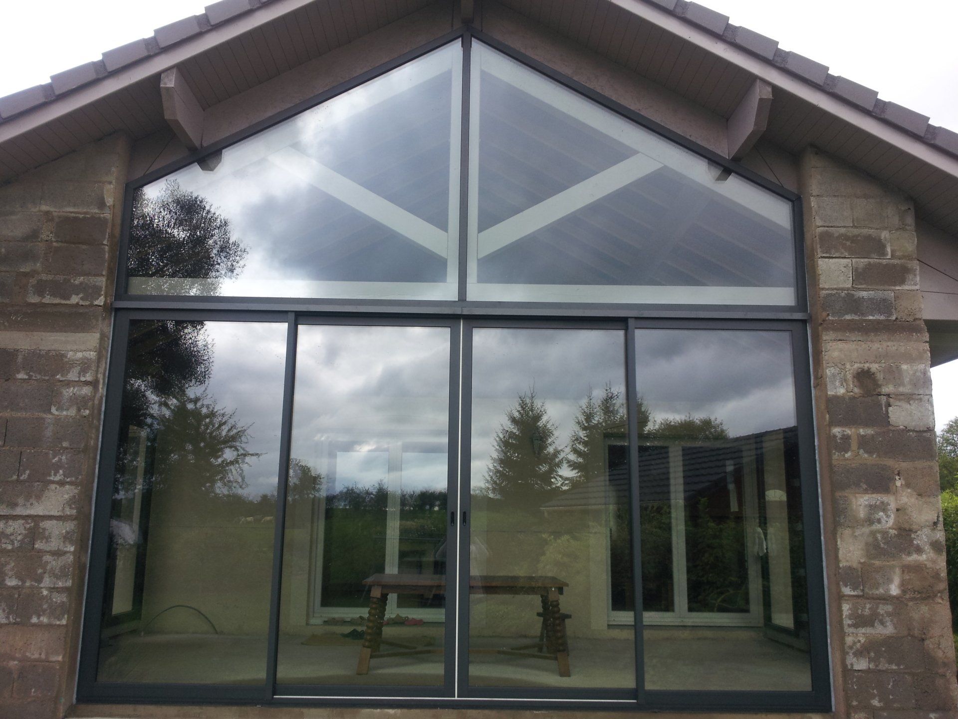 Installation de baie vitrée