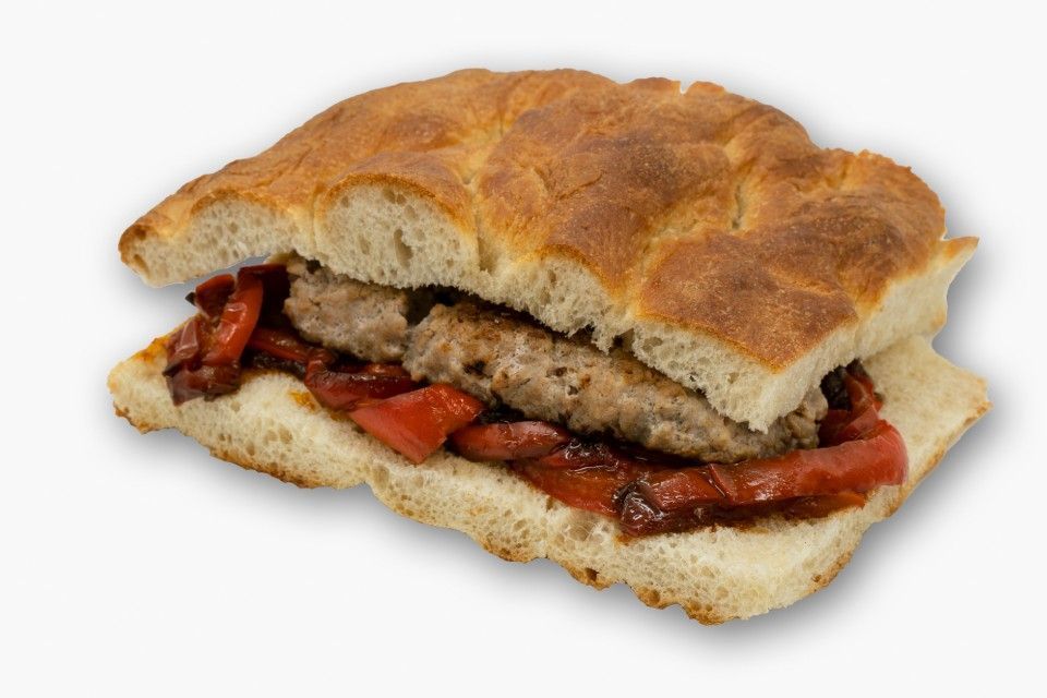 panino carne e peperoni - L'Odissea Paninoteca