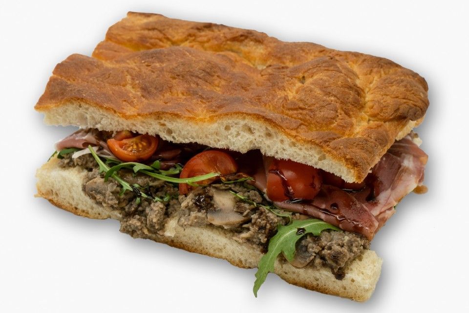 panino con funghi - L'Odissea Paninoteca