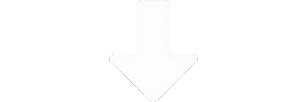 Icono de flecha gris claro hacia abajo sobre fondo blanco