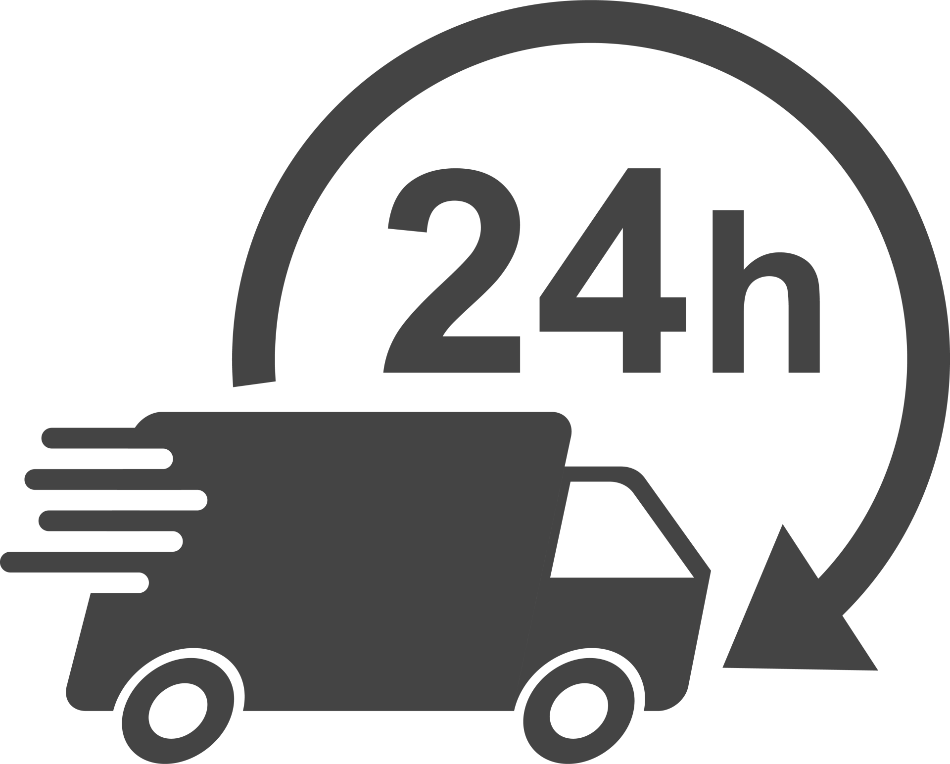 Pictogramme symbolisant une livraison en 24 heures