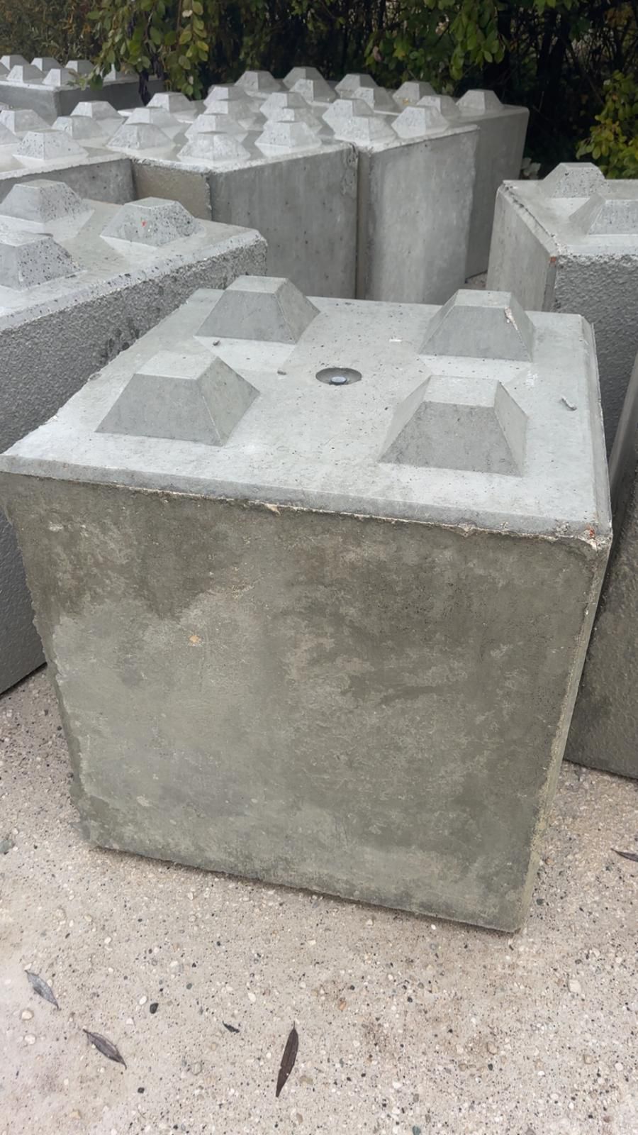 Béton désactivé en gros plan