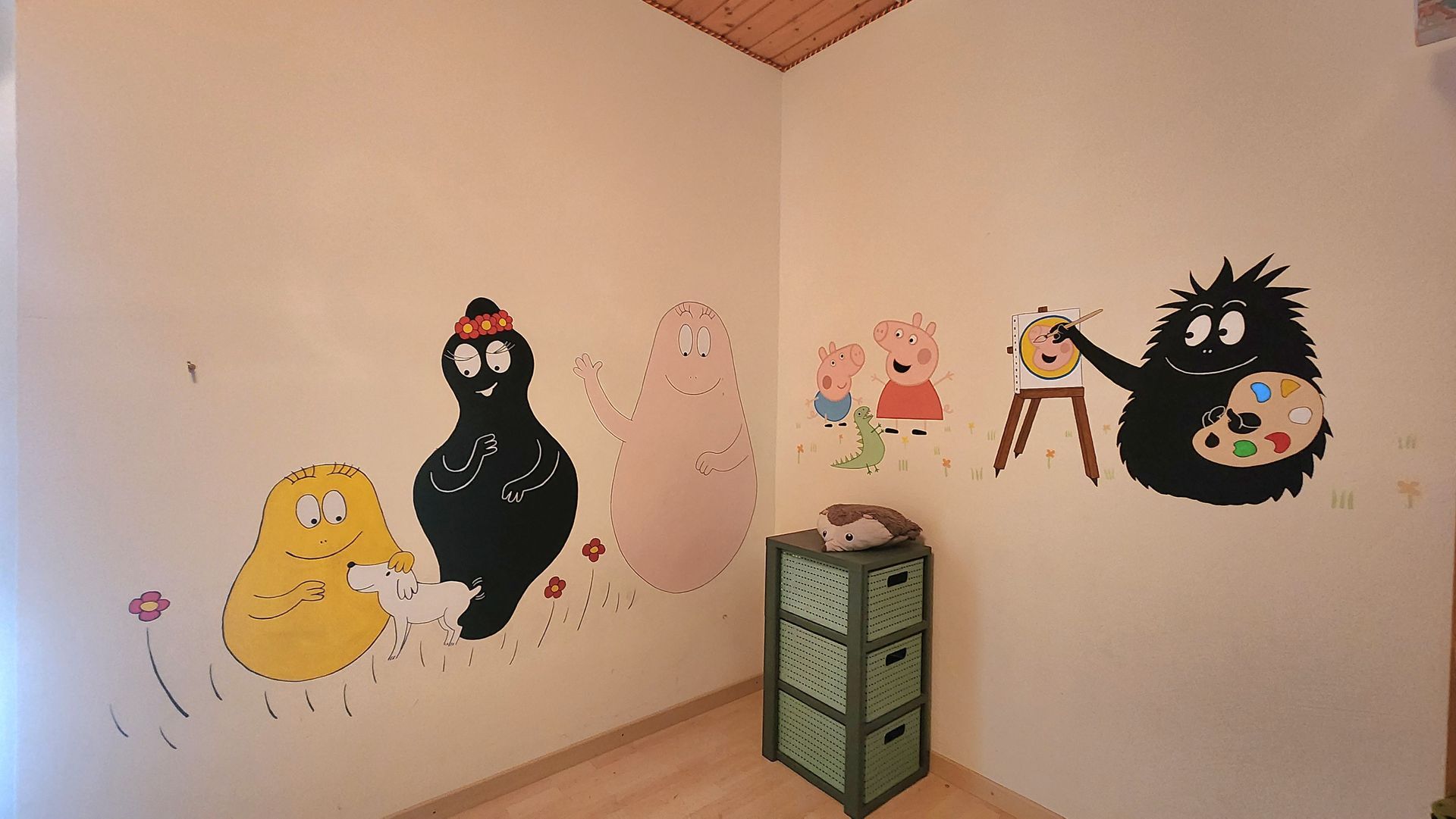 Fresque chambre enfant - Bertrand Voutaz Peinture