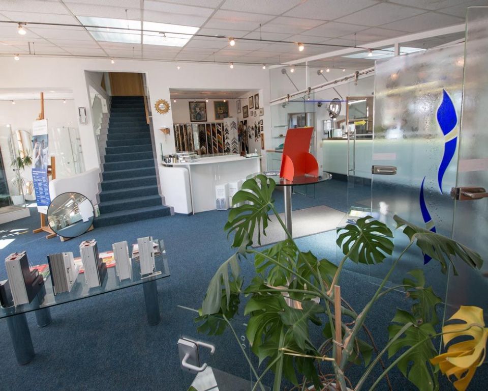 Ausstellungsraum von Glas-Bau-Kunst GBK Gesellschaft mit beschränkter Haftung