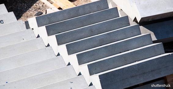 Réalisation d'escaliers en béton dans le Maine-et-Loire près de Vivy