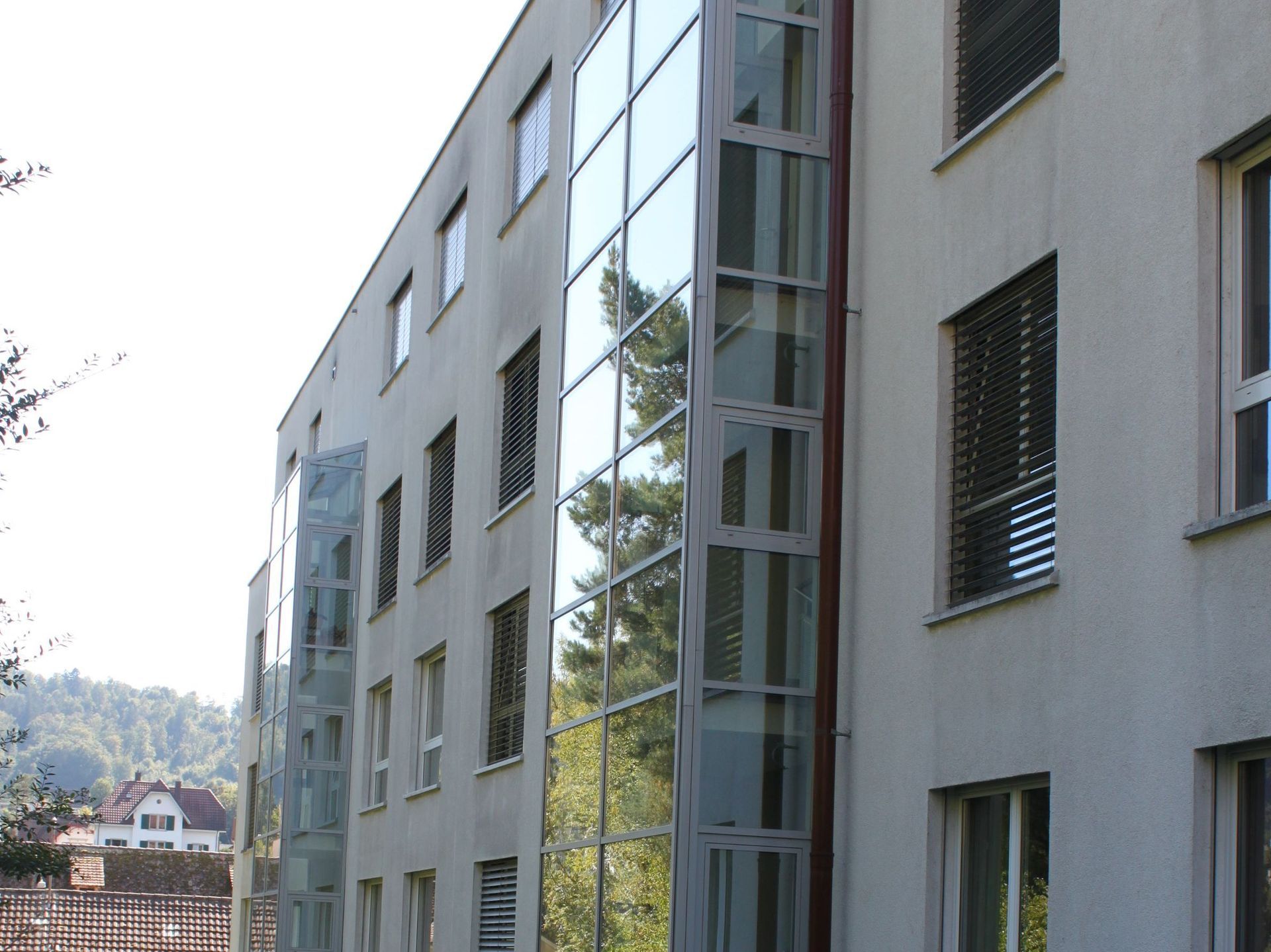 Treppenhausverglasung, Mehrfamilienhaus Fischerhäuserstr. Schaffhausen 2