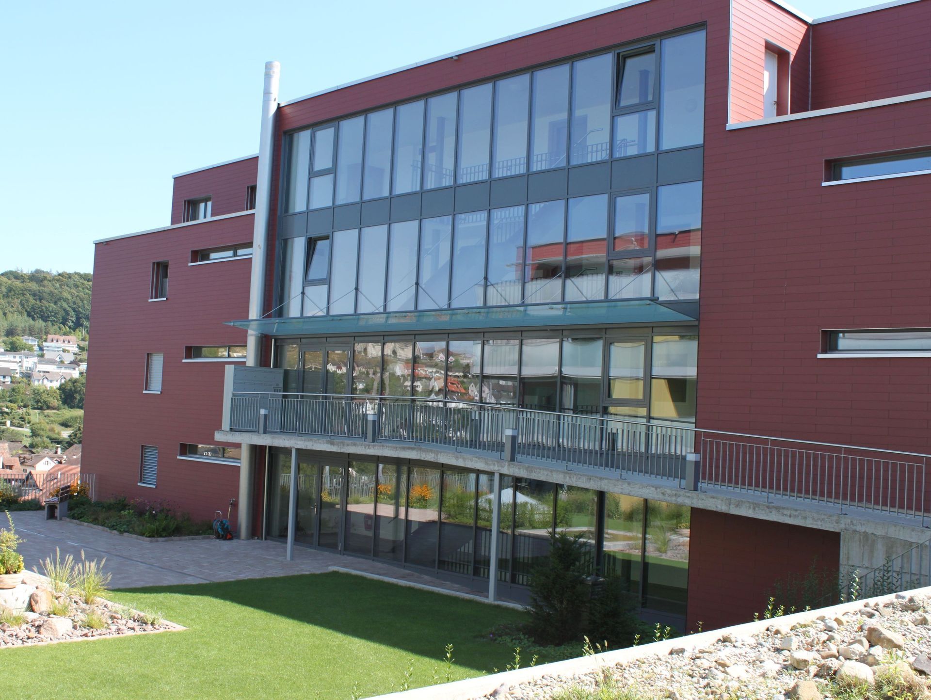 Treppenhausverglasung und Vordach, Rabenfluhstr. Neuhausen 4