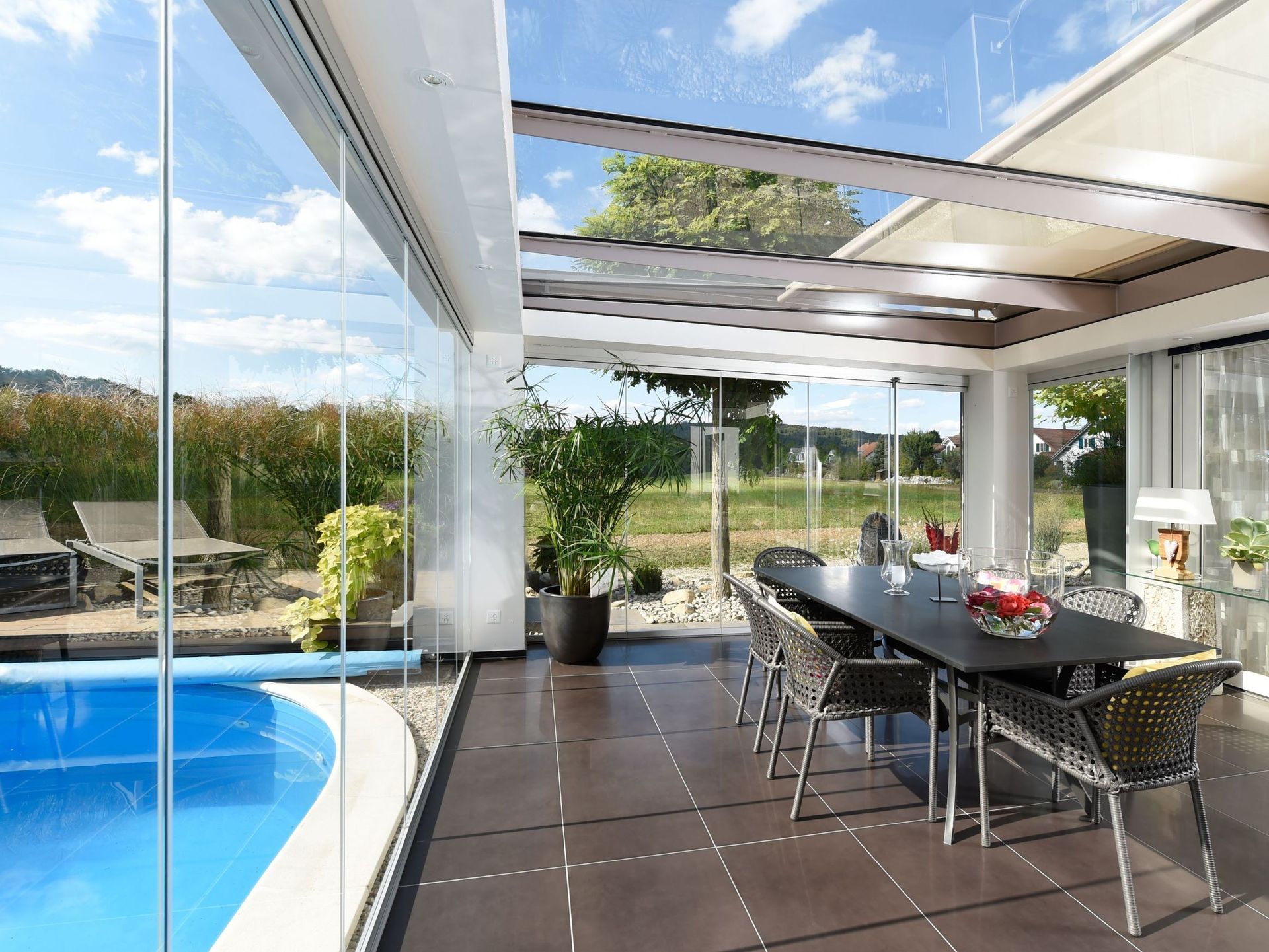 Wintergarten Hindergarten Dachsen