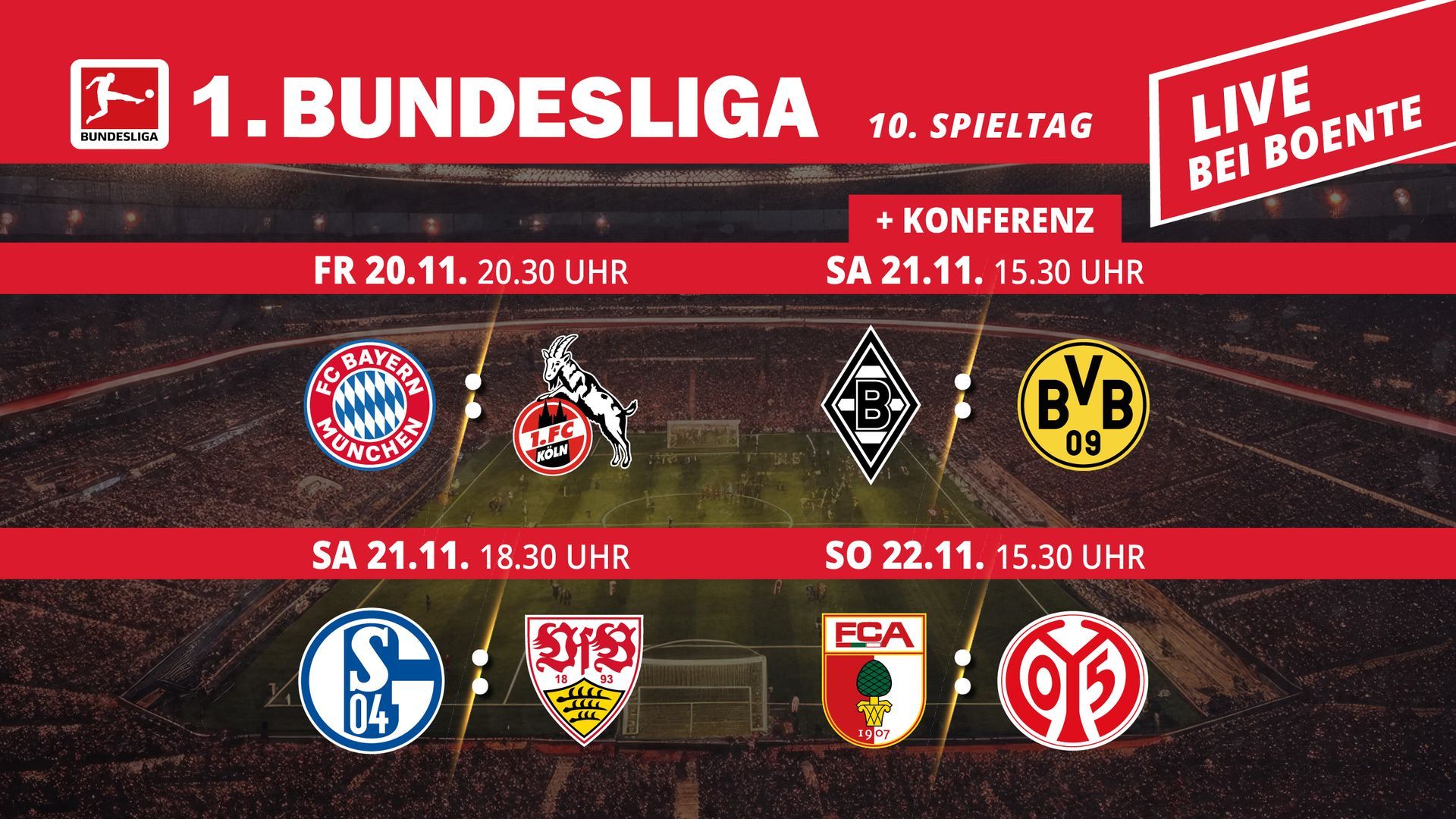 1. Bundesliga | 10. Spieltag