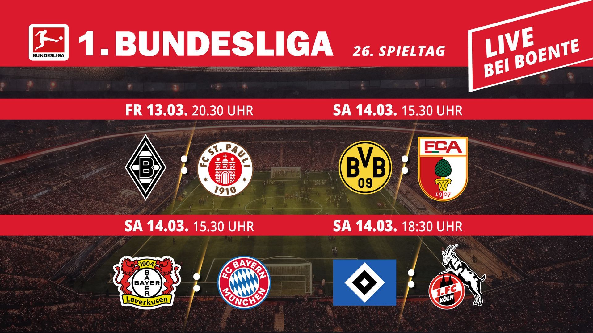 1. Bundesliga | 26. Spieltag