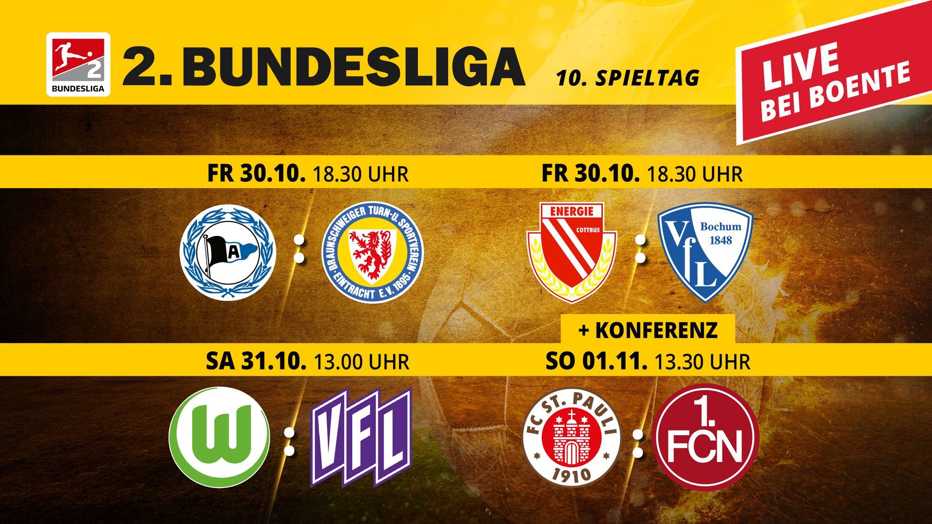 2. Bundesliga | 10. Spieltag