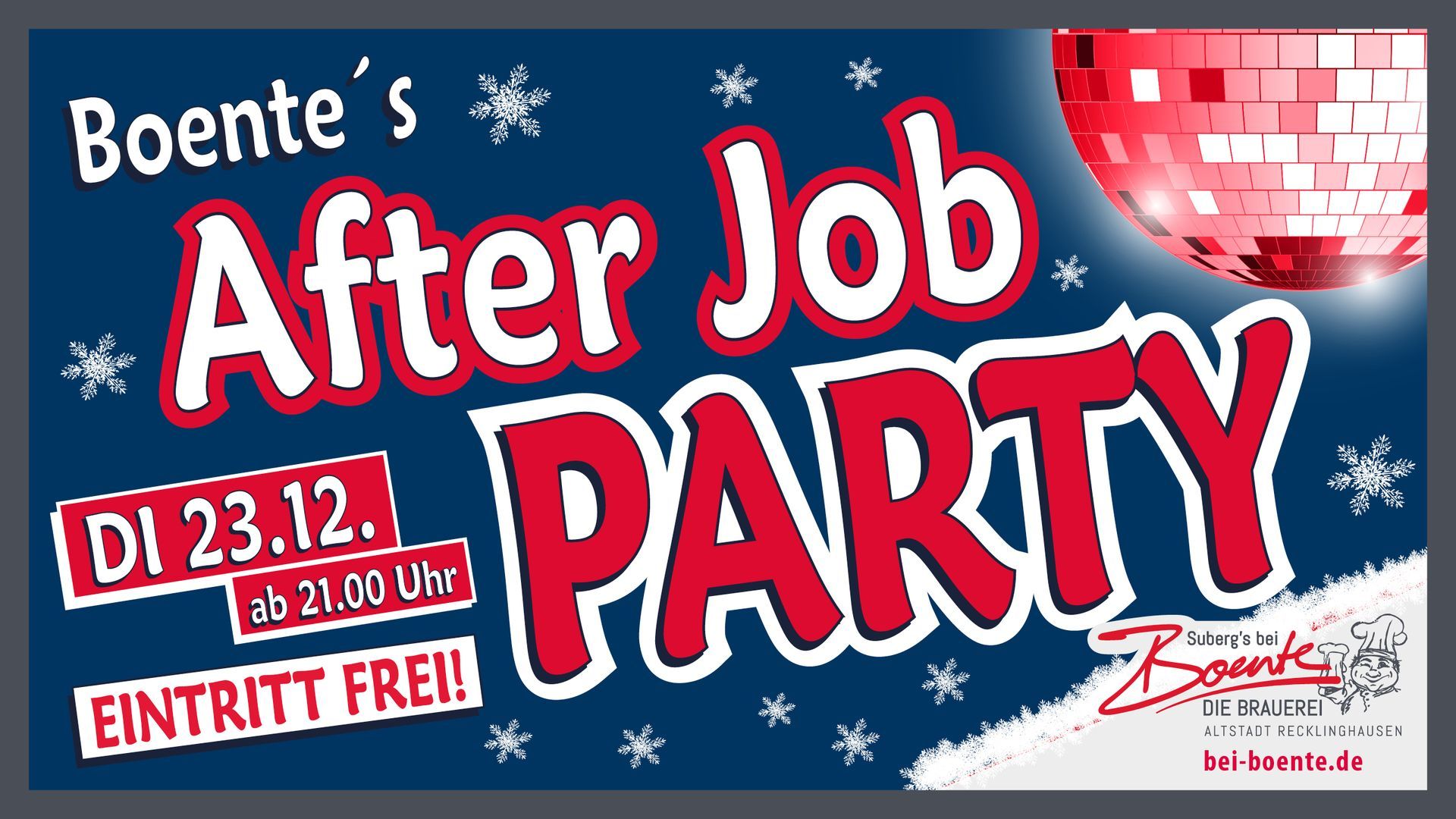 Boente's After Job Party