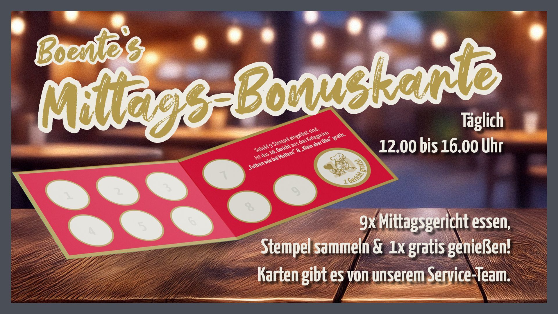 Bei Boente Bonuskarte
