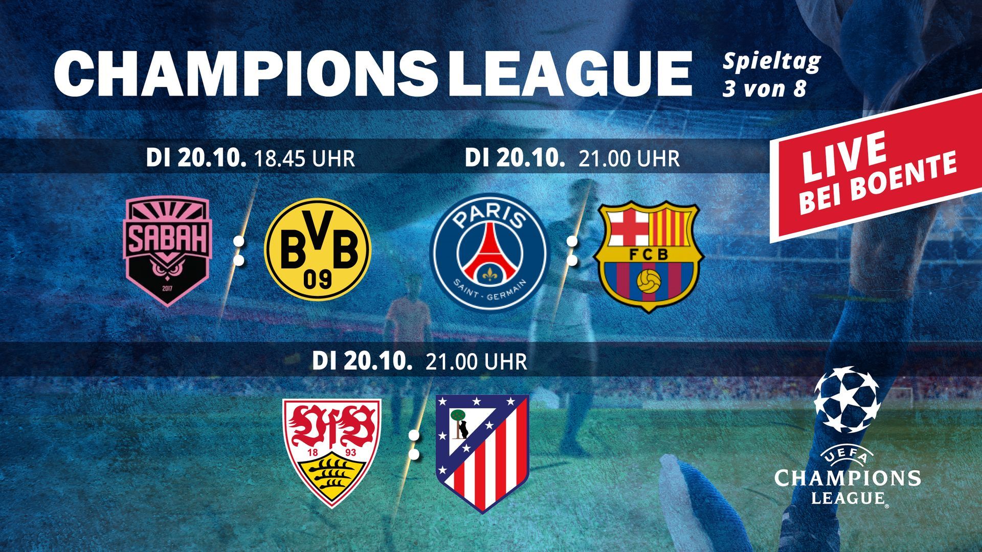 Champions League Live | 3. Spieltag