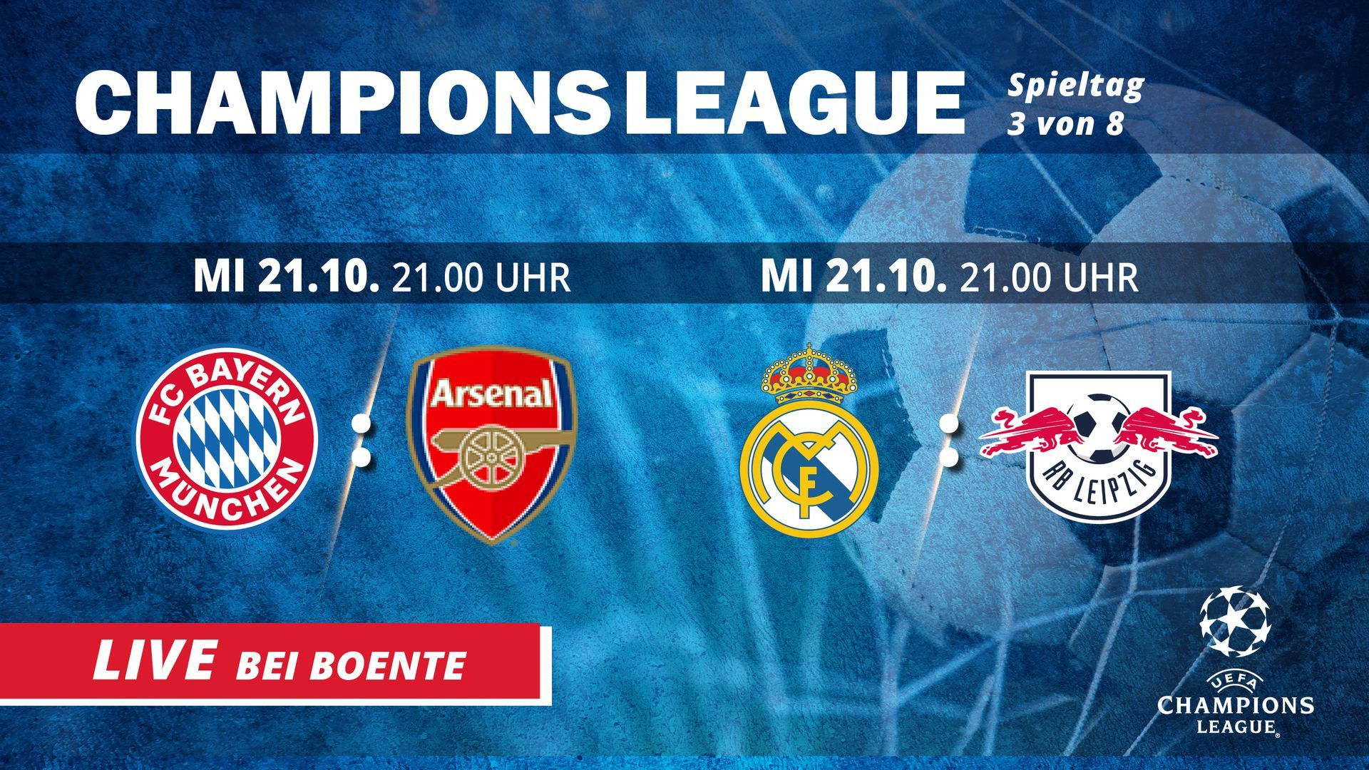 Champions League Live | 3. Spieltag