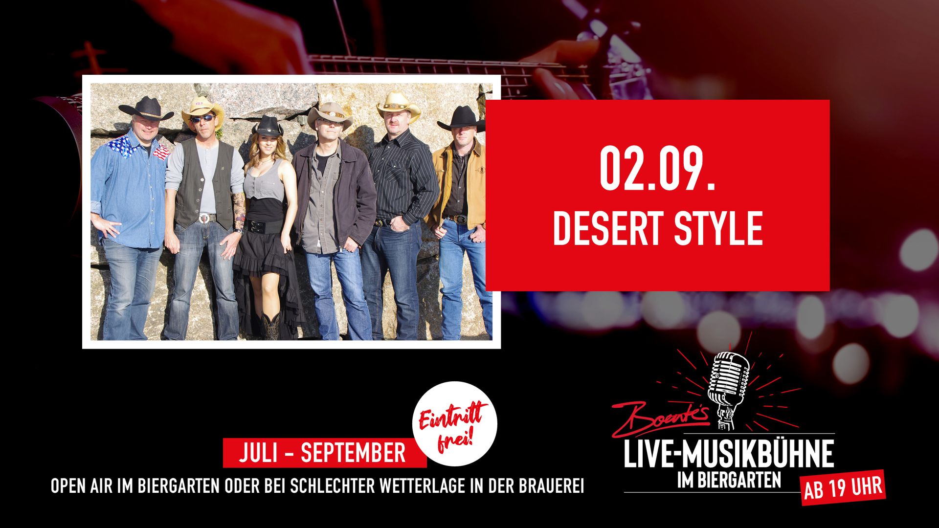 02.09.2026 | Boente's Live-Musikbühne mit Desert Style