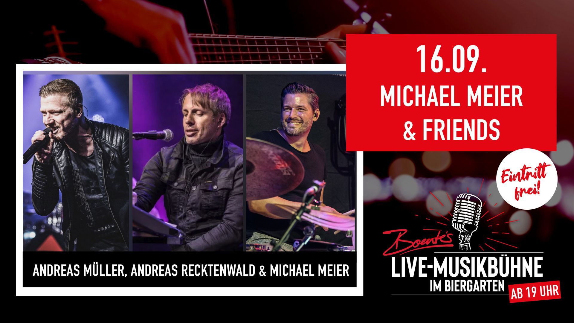 16.09.2026 | Boente's Live-Musikbühne mit Michael Meier & Friends