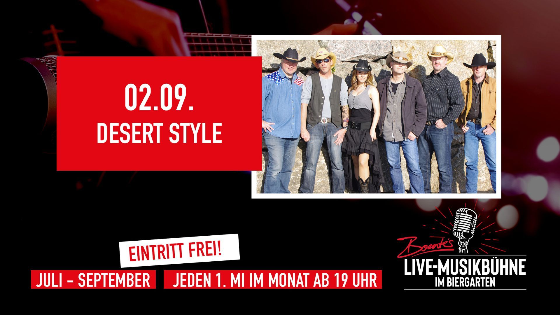02.09.2026 | Boente's Live-Musikbühne mit Desert Style
