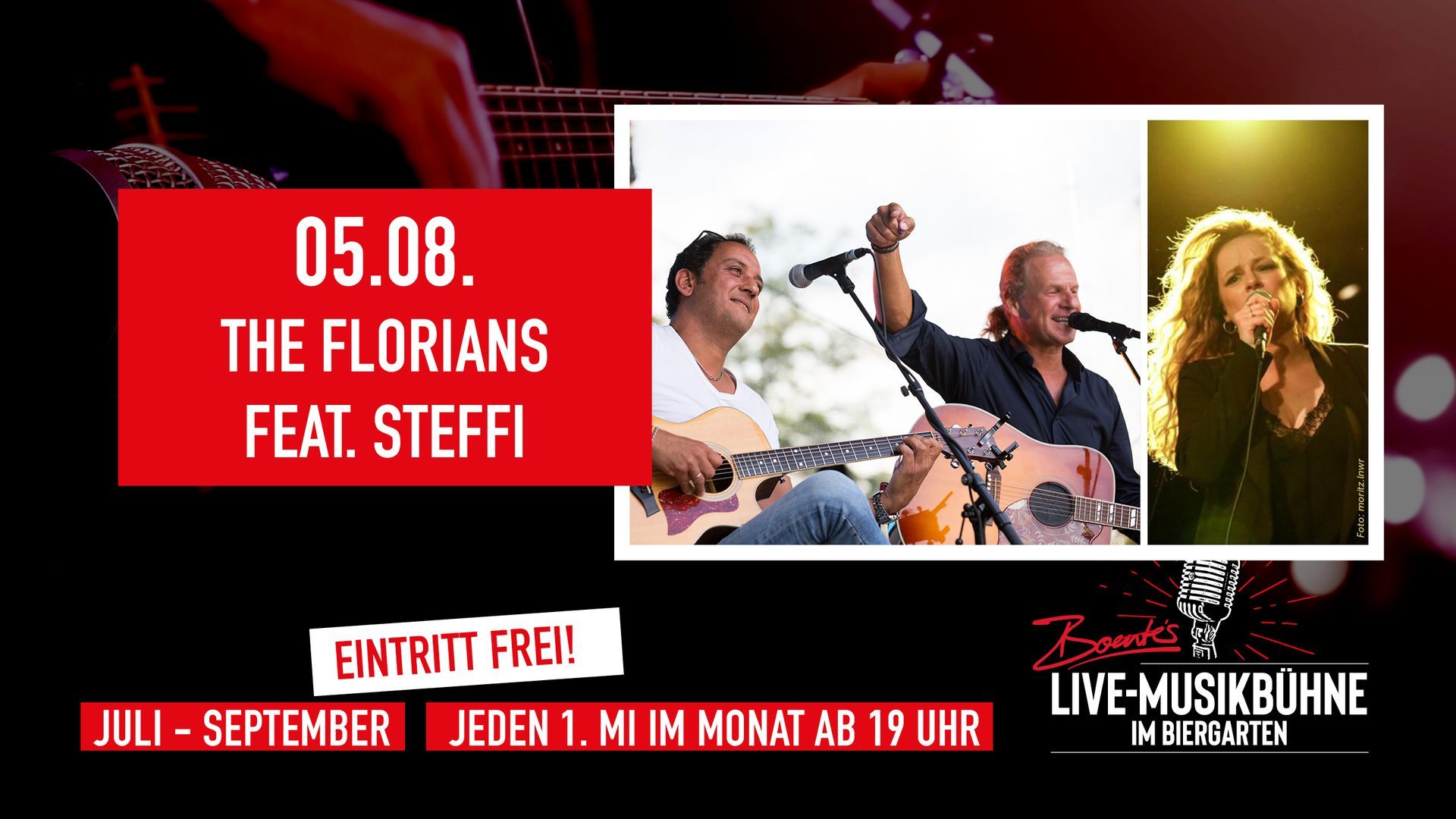 05.08.2026 | Boente's Live-Musikbühne mit The Florians feat. Steffi