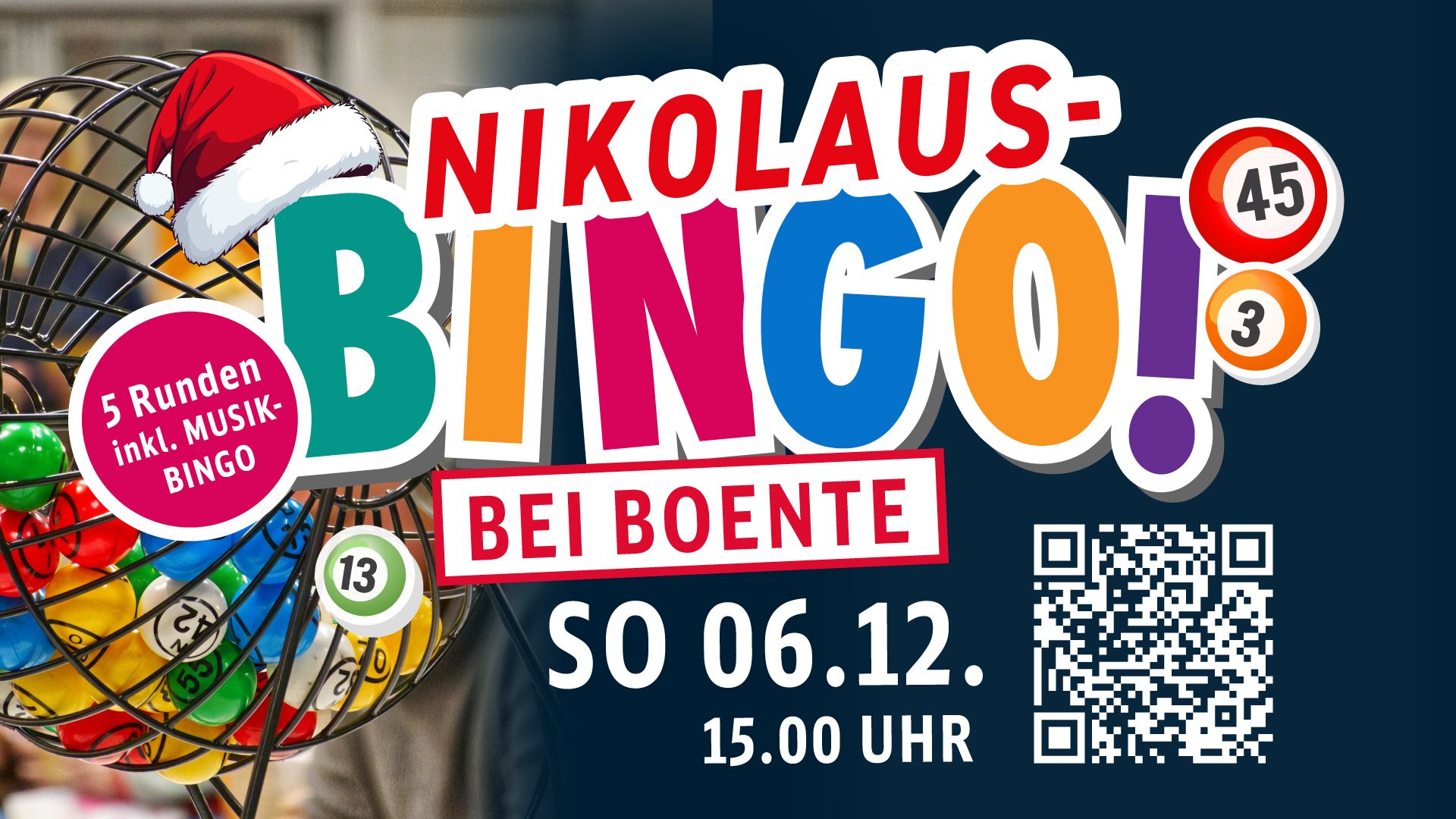 06.12.2026 | Nikolaus-Bingo! bei Boente