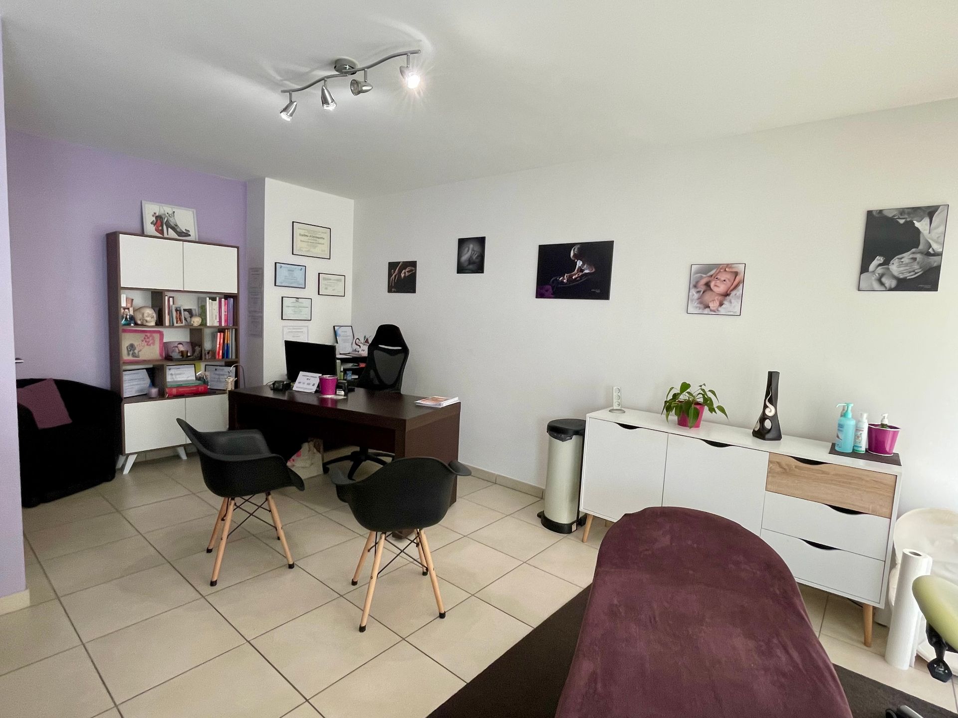 Vue de la salle de consultation