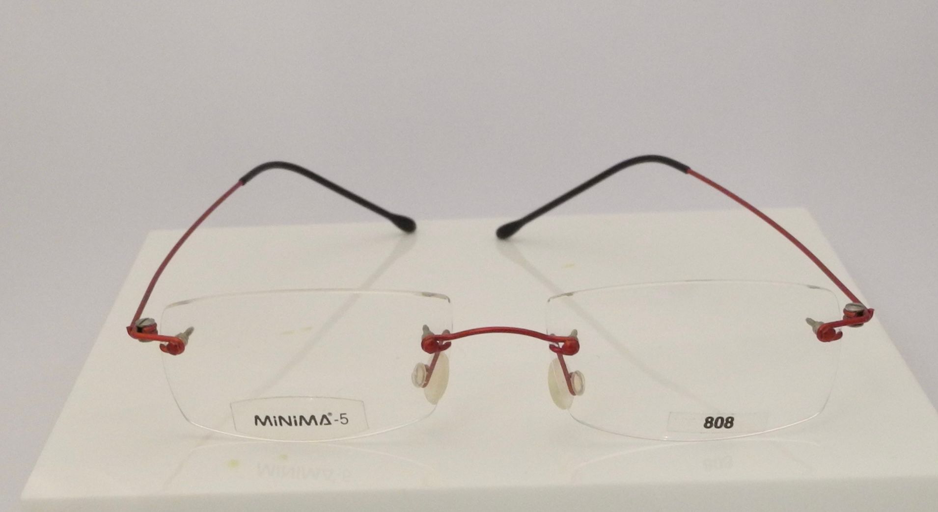 MINIMA 808 monture precée titan rouge