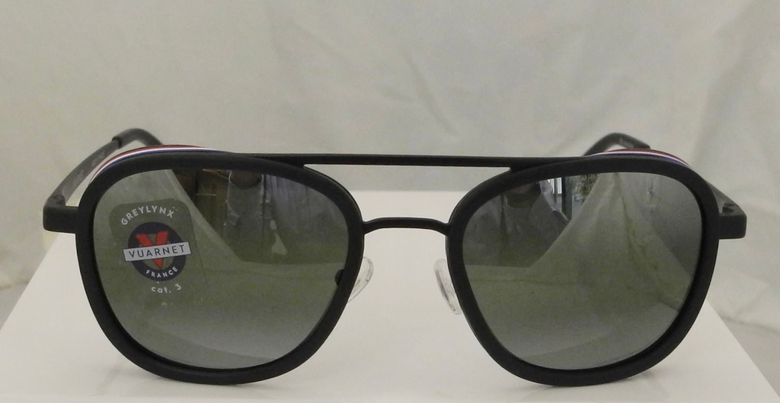 Edge regular noire en bio acétate et métal verres greylynx