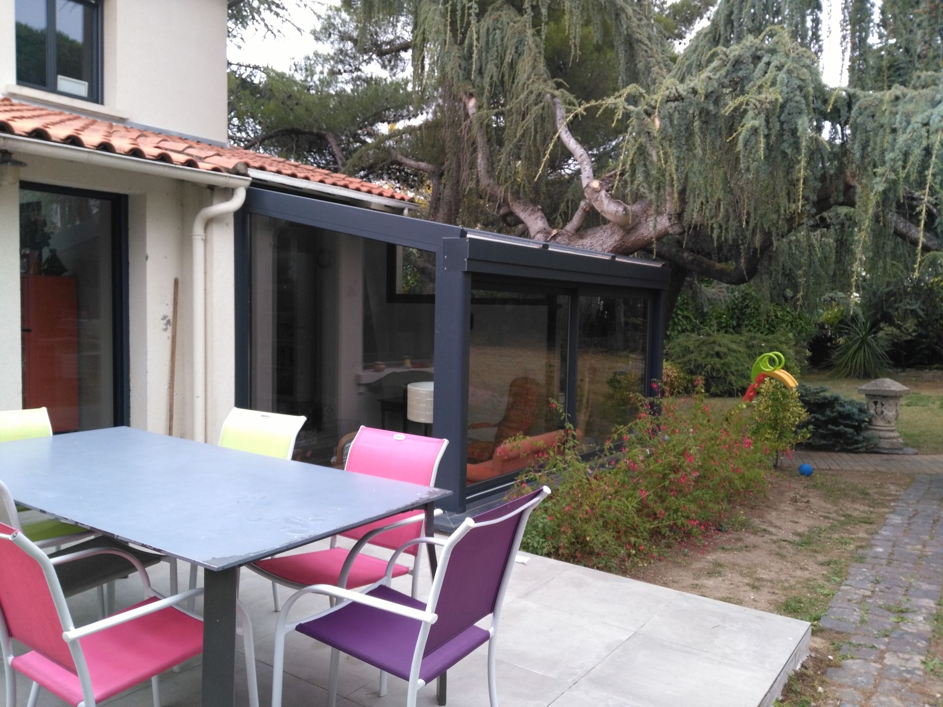 Pergola vue de côté