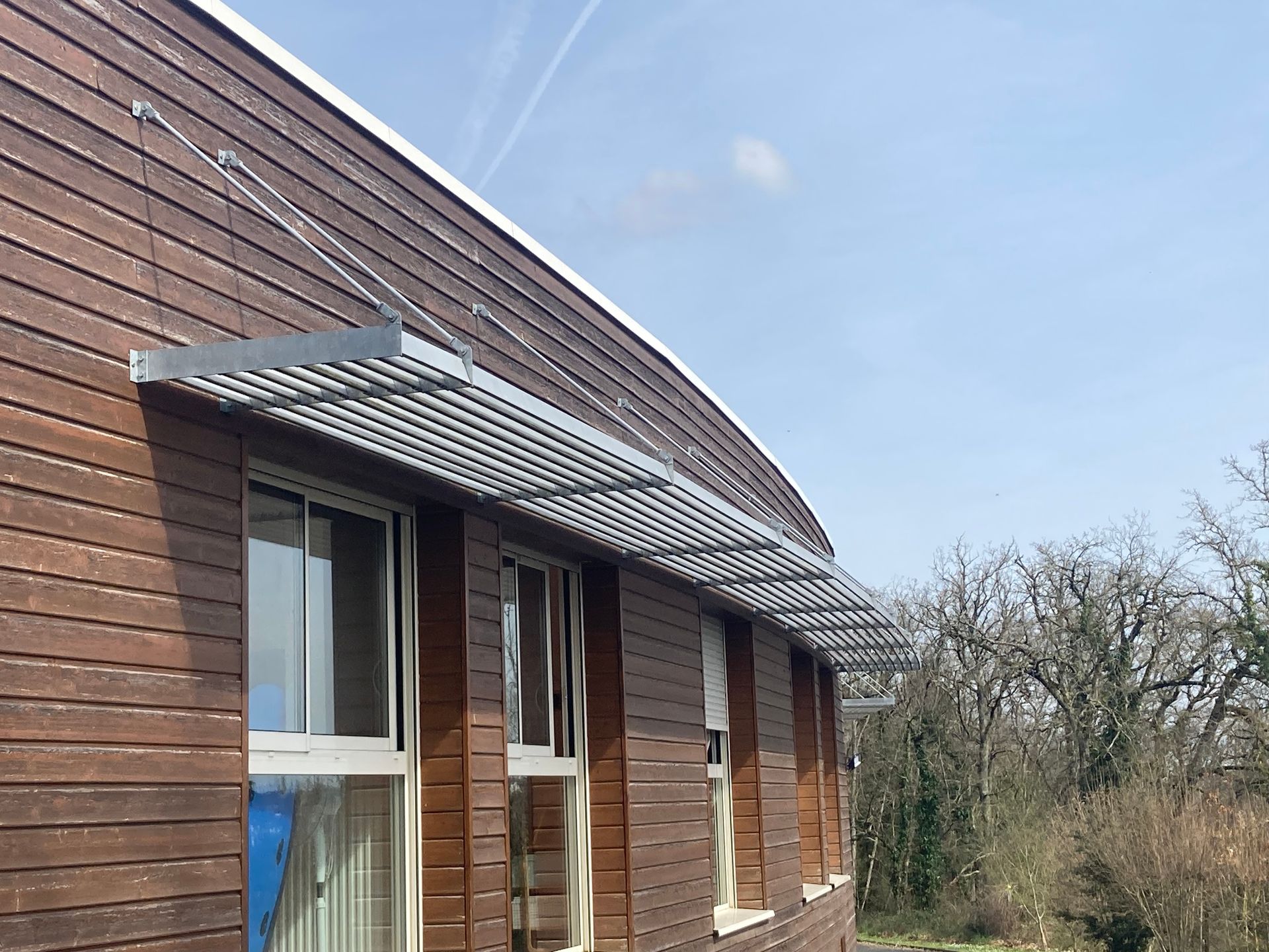 Persienne sur façade extérieure