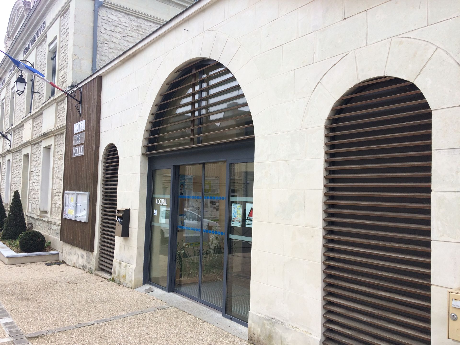 Persienne sur devanture