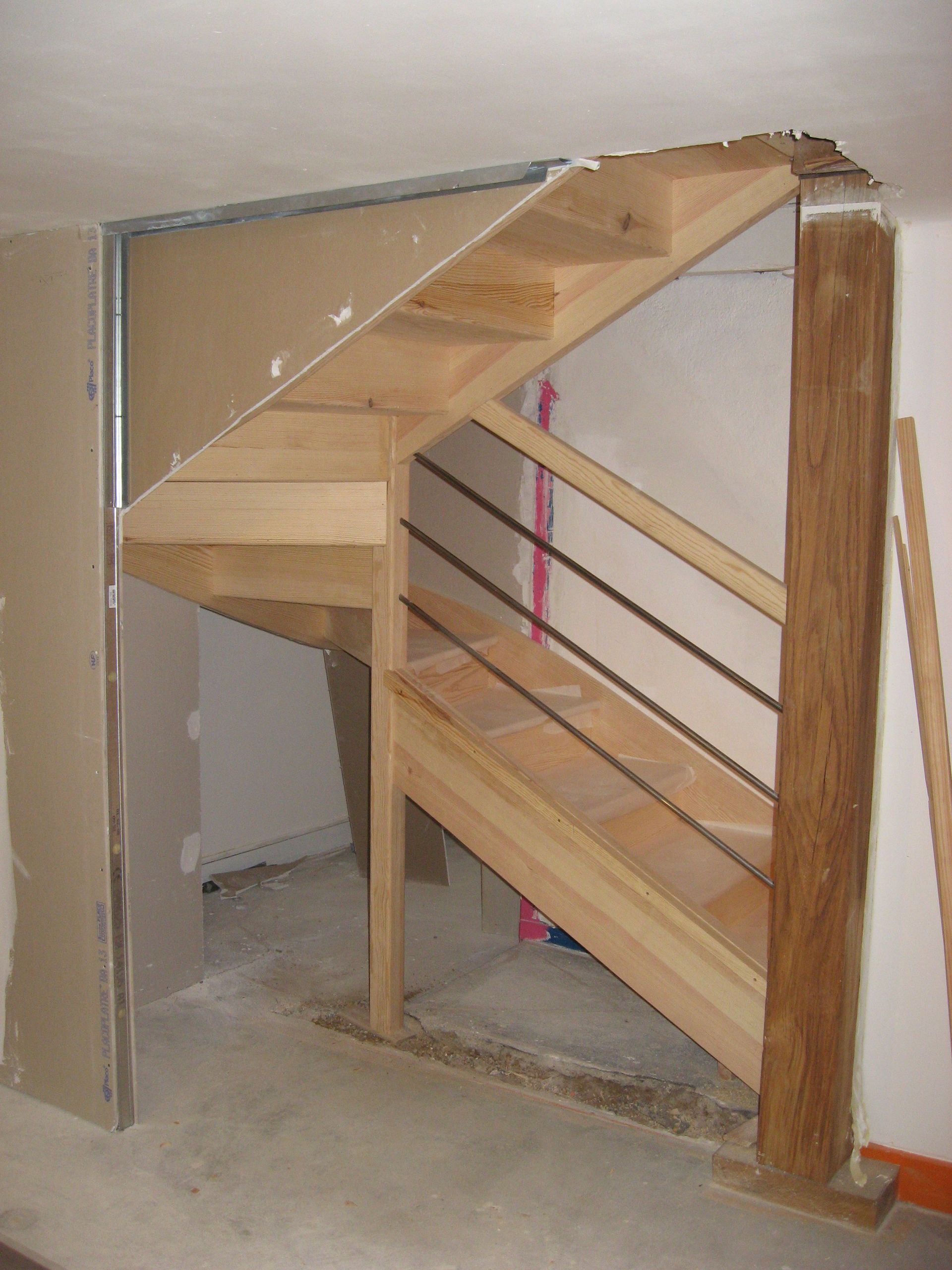 Escaliers réalisés en bois