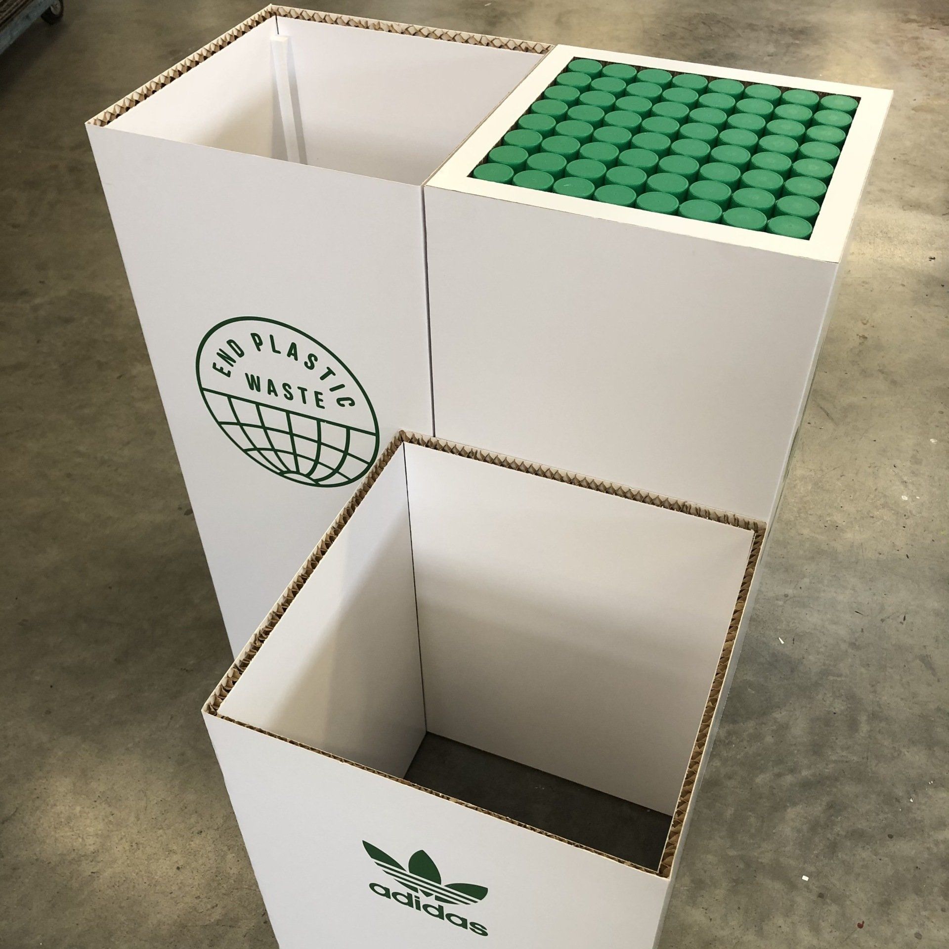 Présentoir recyclable en carton dans la Loire