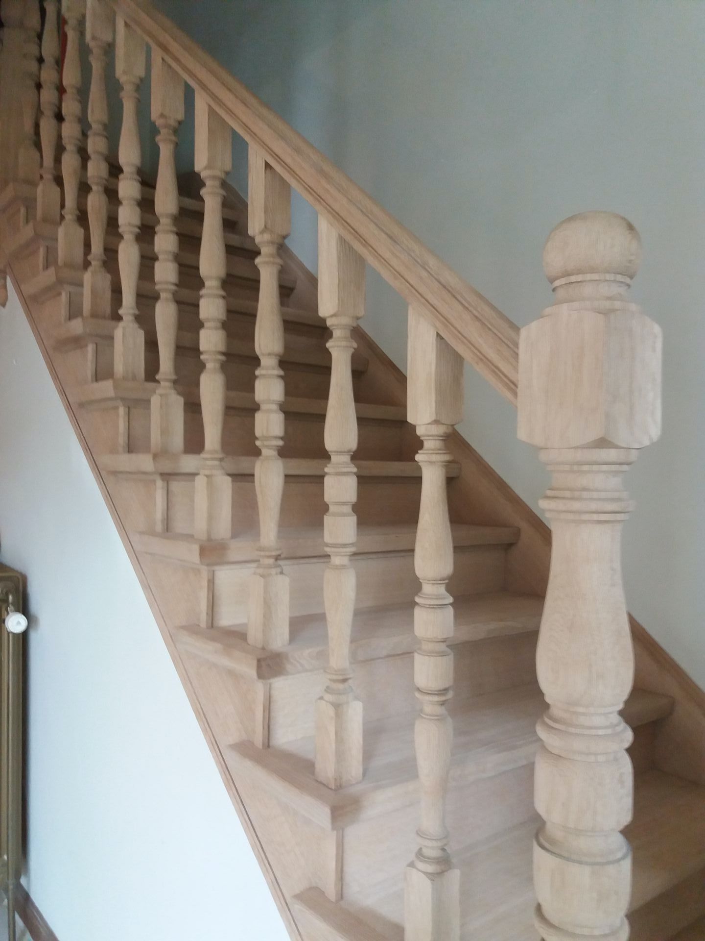 zandstralen trap, luchtgommen trap