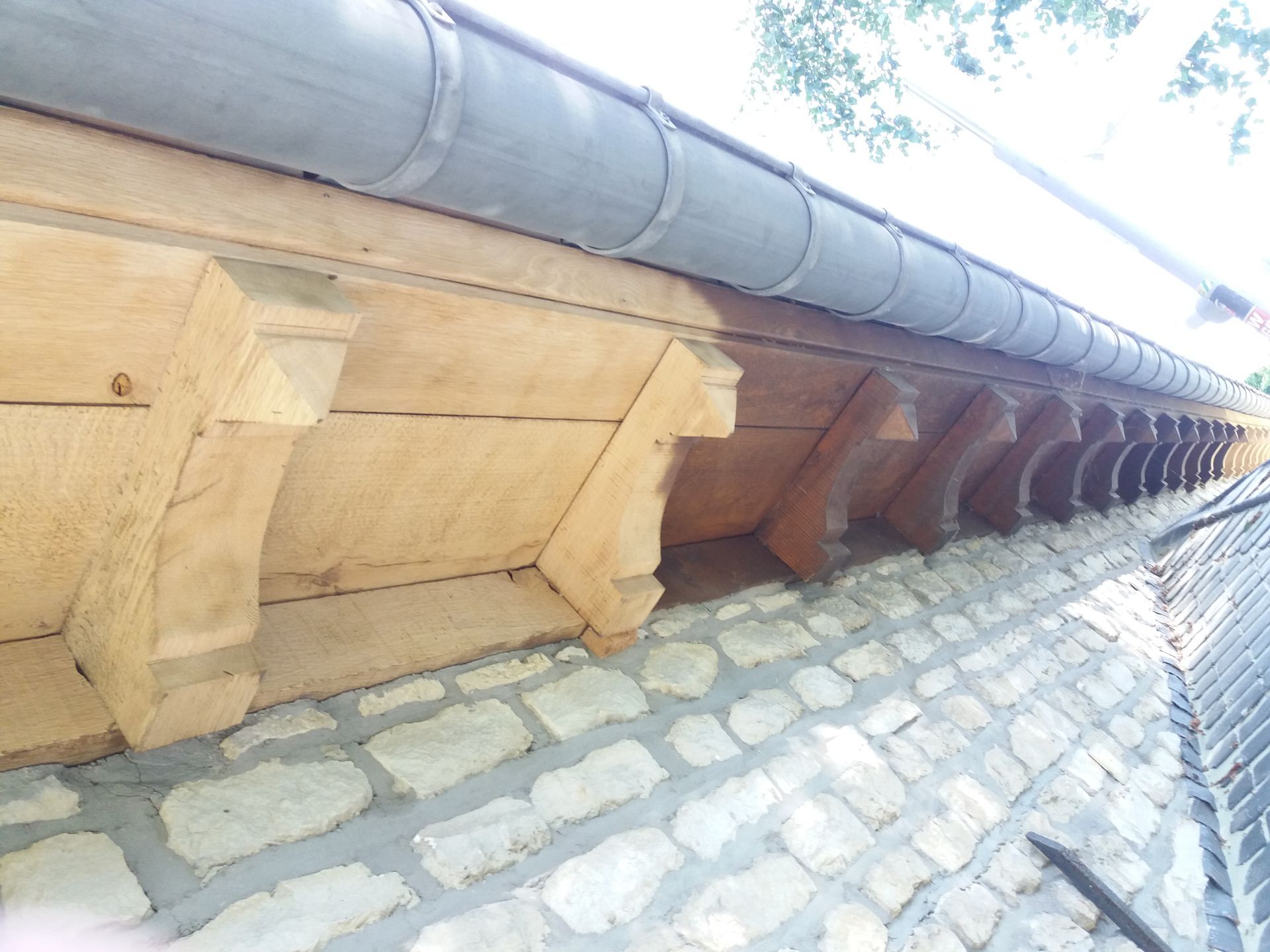 zandstralen hout, luchtgommen hout