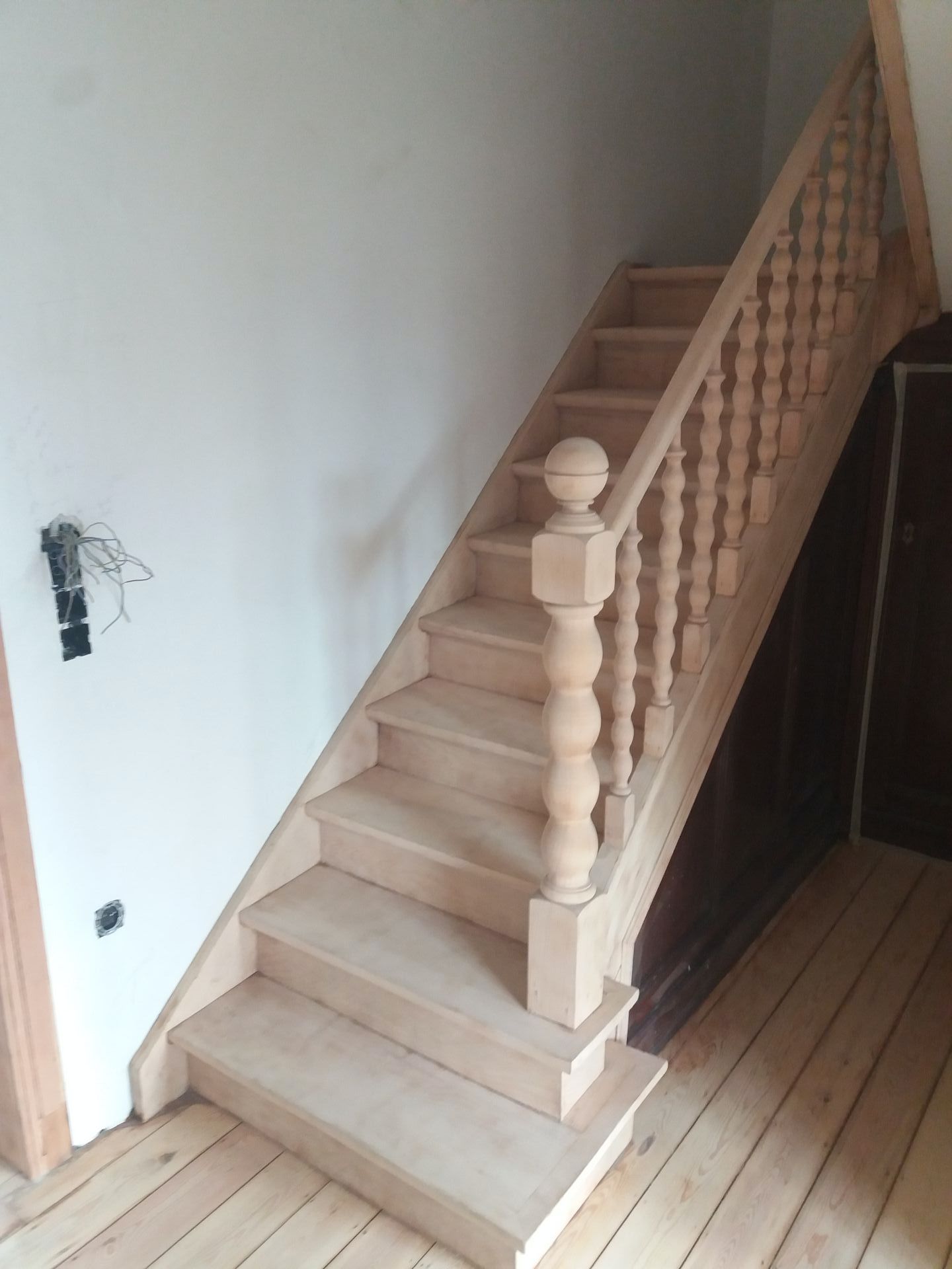 zandstralen trap, luchtgommen trap