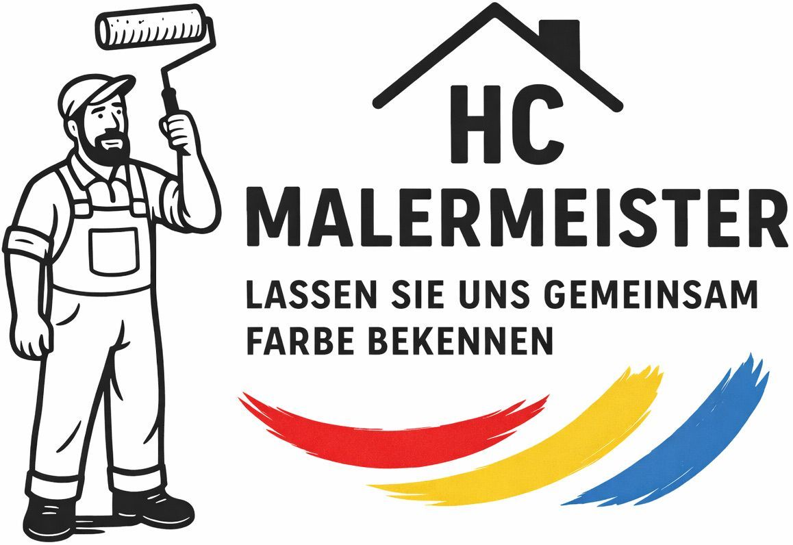 Maler mit Farbrolle, Logo für 