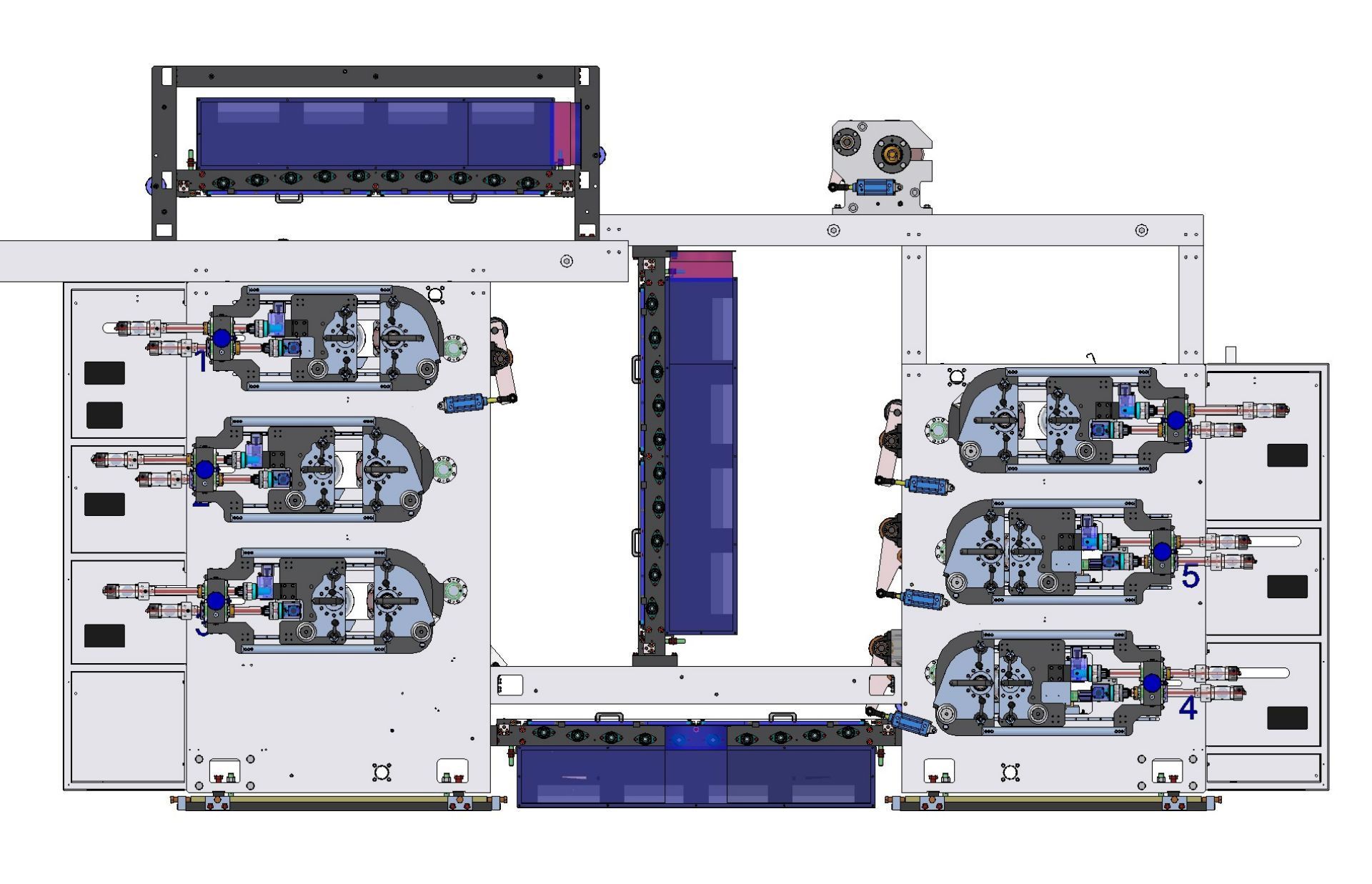 Una imagen generada por computadora de una máquina con un cuadro morado en el medio.