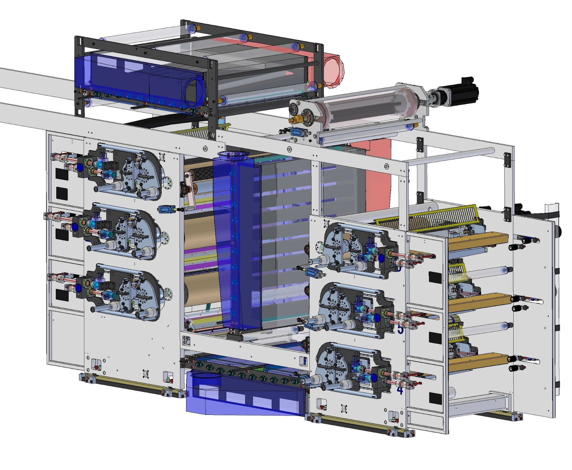 Una imagen generada por computadora de una máquina con muchas piezas.