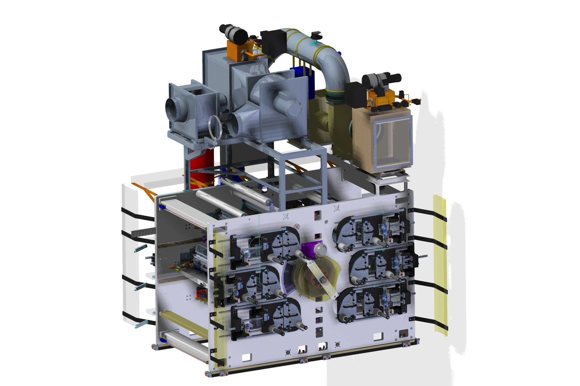 Una imagen generada por computadora de una máquina sobre un fondo blanco.